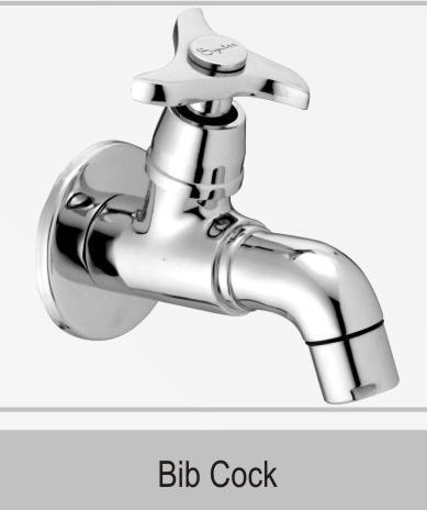 Bib Cock - Brass, 80x60x40mm, Chrome Finish | Easy Installation, Corrosion Resistant, Water Saving, 5L/min Flow Rate