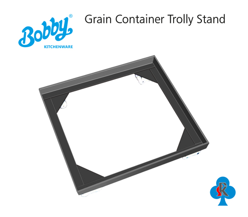 Kitchenware Grain Container Trolly Stand