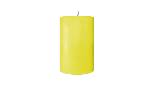 yellow pillar candle