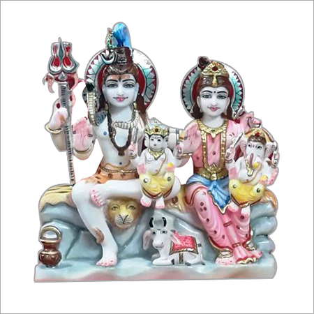 Marble Shiv Parivar Statue