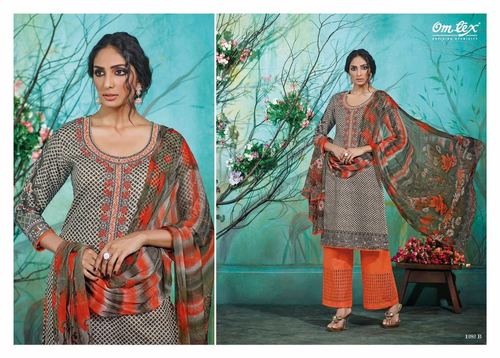 Omtex passion pure cotton Embriodary suit