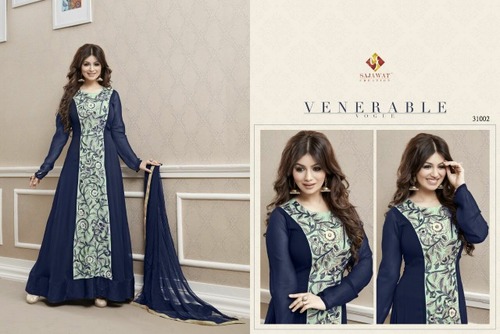 Roles-4 heavy Embriodary Georgette suit