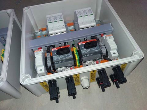 Light Grey Solar Array Junction Box For 10Kwp