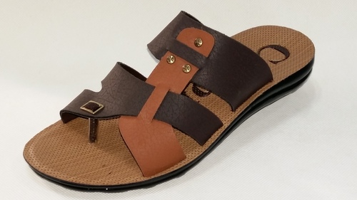 Pu Slipper For Man - Leather Size 6x10 Color: Black Brown Tan | Insole: PU Lining: Cotton Fabric Outsole: PU Seasonal Wear