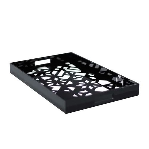 Black Acrylic Laser Cutting Tray