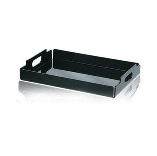 Black Heat Bending Rectangular Acrylic Dessert Tray