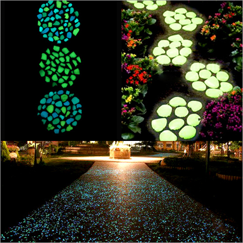 Glow in the dark pebble