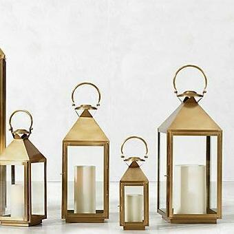 Designer Galvanized Lantern