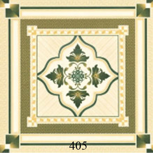 Printed Ivory Glossy Floor Tiles