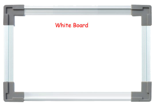 Square & Ractangle White Non Magnetic Board