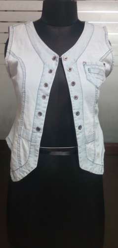 Denim Sleeveless jacket