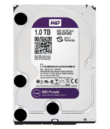 Western Digital 1tb Sata Surveillance Hdd For Dvr System (w
