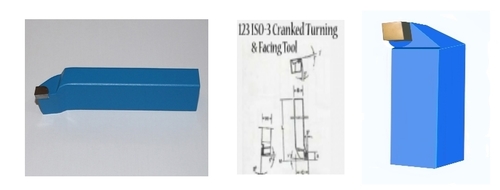 ISO 3 Cranked Turning and Facing Tool
