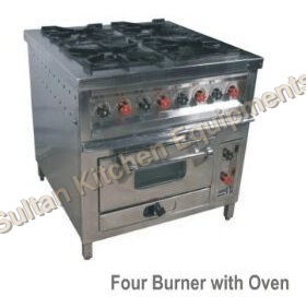 Metal Four Burner With Oven