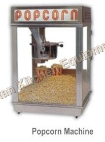 Popcorn Machine - Stainless Steel, Silver and Gray | Semi-Automatic and Automatic, 1-Year Warranty, Ideal for Canteens, Hotels, and Restaurants