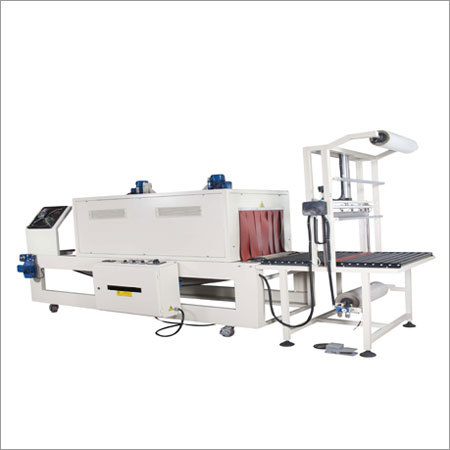 Shrink Polyethylene Model - 3500*1000*1900 mm | Automatic Packaging Line with Adjustable Tunnel Conveyor Speed and Human Machine Interface