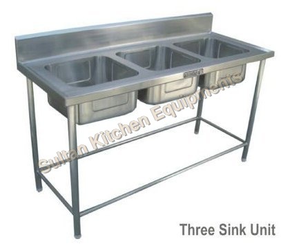Three Sink Unit Height: 800 Millimeter (Mm)