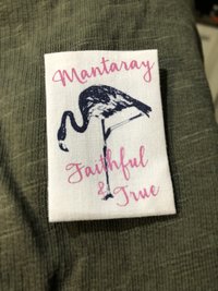 Printed Fabric Labels - Color: Customised
