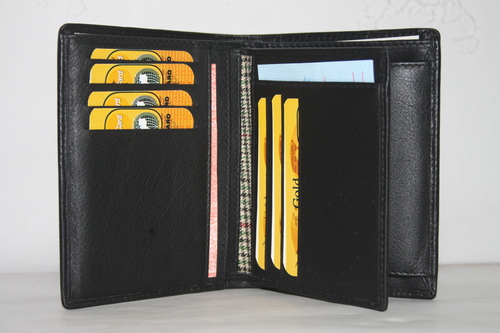 Black Mens Leather Wallet