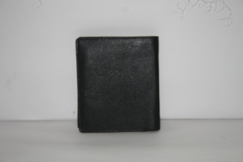 Men Black Leather Wallet Design: Custom