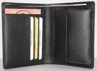 Bi-fold Leather Wallet - Leather, 9.25x6x1 Inches, Black | Custom Design, Logo, Color Options