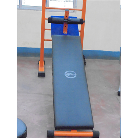 Ab Crunch Bench - Steel Frame, 6ft x 2ft, Blue | Adjustable Incline, Comfortable Padding, Core Strengthening, 250 lbs Capacity