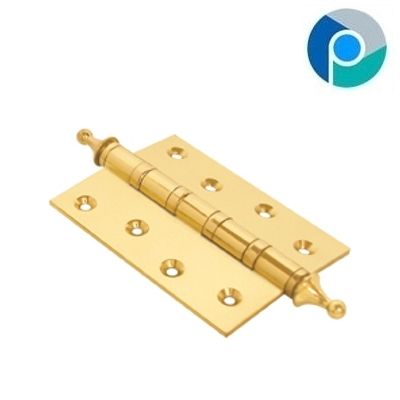 Polished Brass Four Bearing Hinges