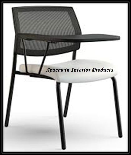 Mesh Back Writing Pad Chair