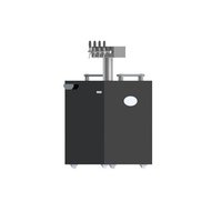 4 Tap Kegerator - Stainless Steel, 5.7 Cu.ft, Matte Black | Rugged Design, Air Cooled Technology, Removable Drip Tray