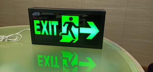Led Exit Sign Board Application: Shopping Malls Office Metro & Hospital