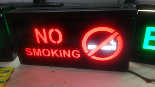 Led No Smoking Signage Application: Shopping Malls Office Metro & Hospital