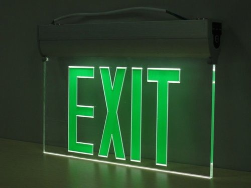Led Emergency Exit Lights Application: Shopping Malls Office Metro & Hospital