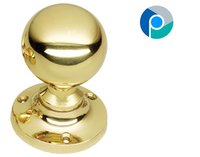 Brass Mortice Knob GEO