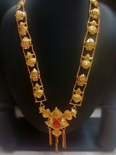 Ganpati Fancy Kanthi - Metal Alloy, Variable Length, Gold Color | Elegant Design, Intricate Detailing, Religious Significance