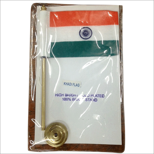 Indian National Flag Brass Stand