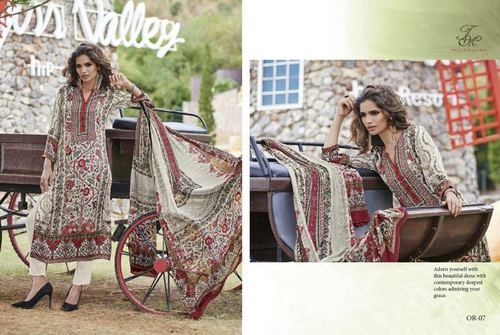 Tm orchid pure satin digital print suit