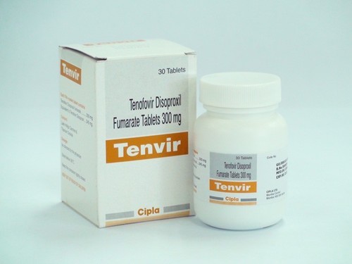 Tenvir - Tenofovir Disoproxil Fumarate 300mg White Tablet, HIV Treatment, Cipla