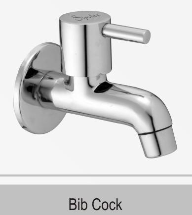 Bib Cock - Steel, Standard Size, Chrome Finish | Durable, Stylish, Water Efficient, Corrosion Resistant