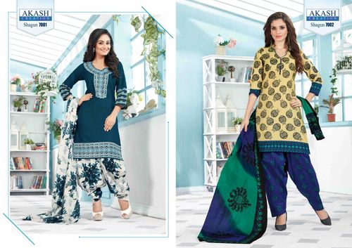 AKASH CREATION PRINTED DRESS MATERIAL