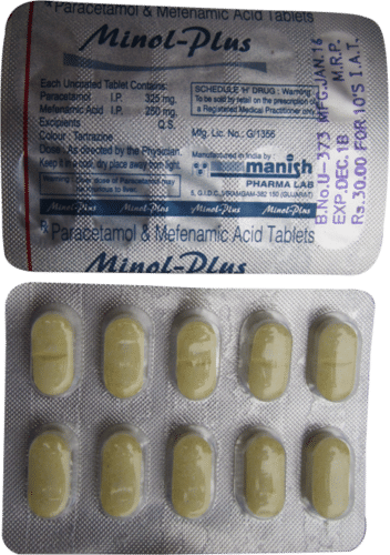 Mefenamic Acid 250 Mg + Paracetamol 325 Mg. Tab. Tablets