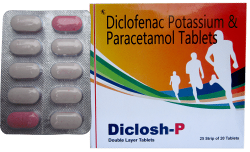 Diclofenac Potassiom + Paracetamol  Tablets.