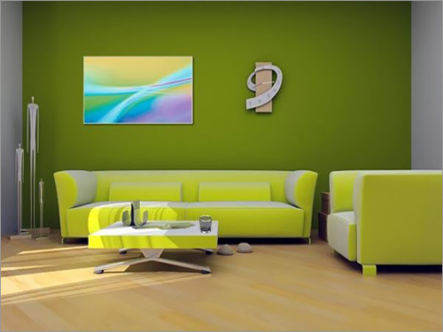 Green Living Room Interior Design