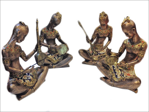 New Art - Resin 10x8x6 cm Bronze, Patina Finish | Decorative Collectible, Intricate Traditional Design