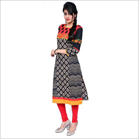 Kurti with Emb. Yolk (3 Colours)