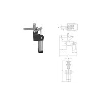 Right Angel Hold Down Clamp - Color: Grey