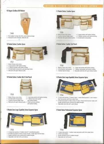 Leather Carpenter Apron - Application: Industrial