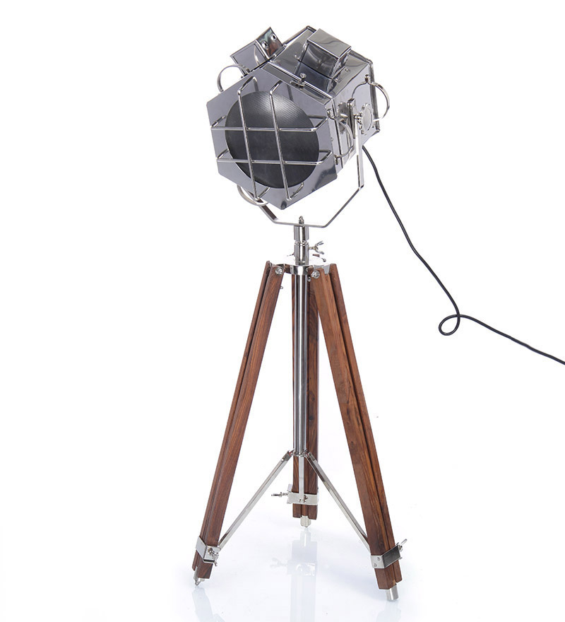 Antiques & Collectibles - Metal & Wood, 50 Inches Height, 16 Inch Base Diameter | Unique Design, Vintage Appeal, Functional Lighting