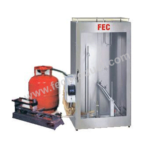 Flammability Chamber - Stainless Steel, Burner Diameter 9.5mm, Flame Height 38mm | Horizontal Flammability Testing, ISO 3795 FMVSS 302 DIN 75200 Compliant, Precise Timing 0-999.9s, Ignition Time 15s