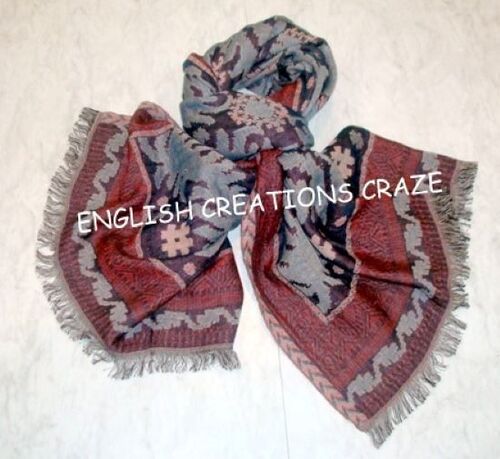 wool cotton jacquard scarves