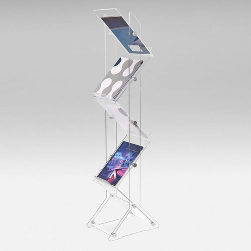 Zig Zag Magazine Brochure Stand